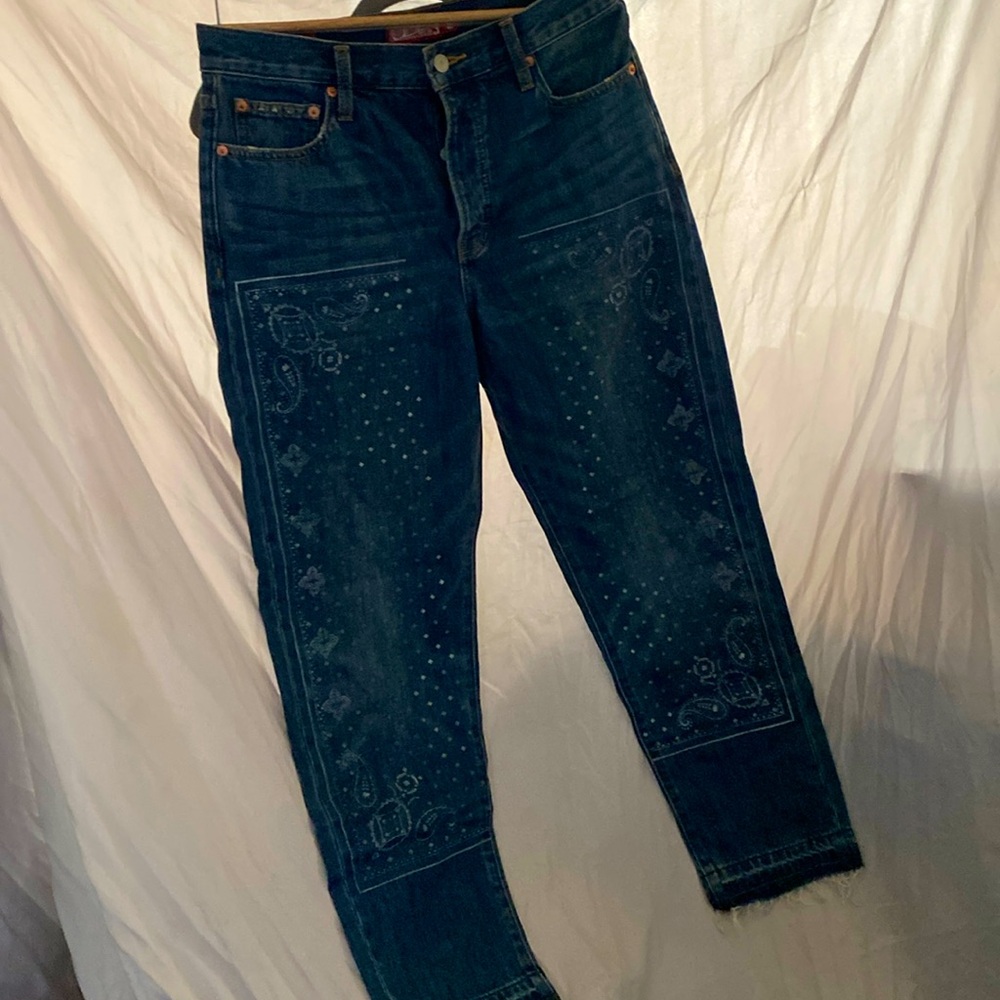 Lucky Bandana Print Jeans